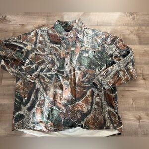 Mothwing Canyon Mimicry 2.0 Camo Print Button Down Shirt Jacket Mens 3XL Tree Di